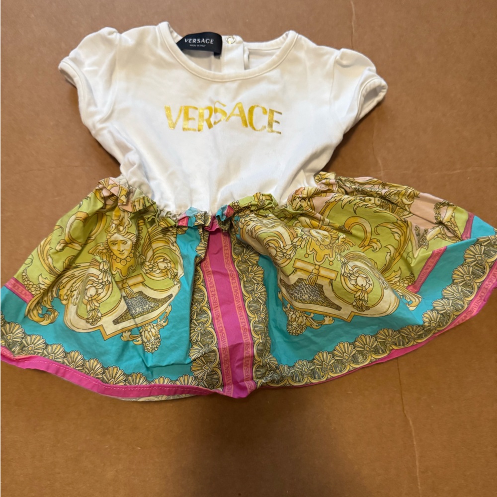 Versace Kids Matching Set - White, Gold, Green, Pink, Blue ( worn )